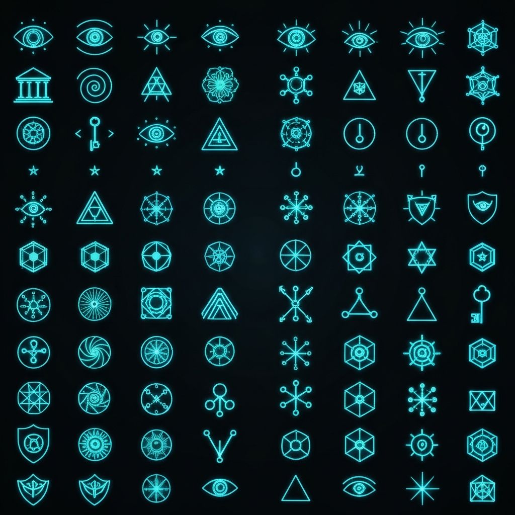 The 50 official Lattice Awakening symbols poster